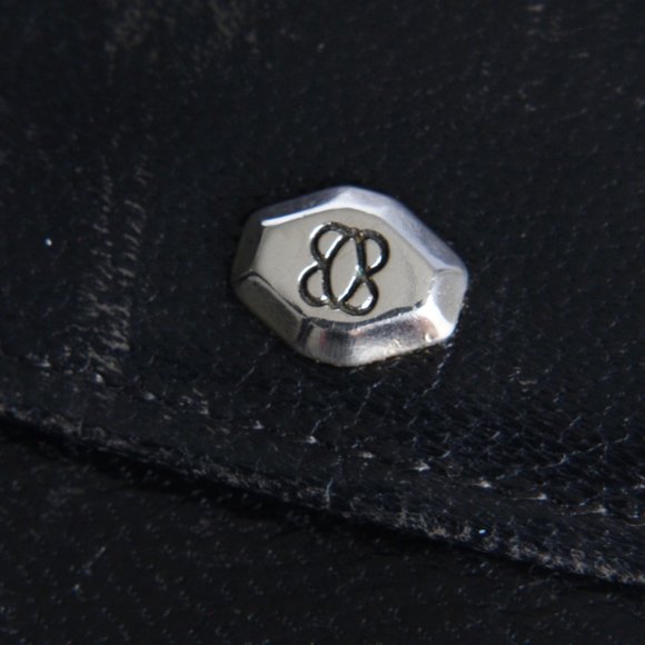 Bosca Wallet with Check Book Holder Black Leather Trifold Vintage - Picture 12 of 15